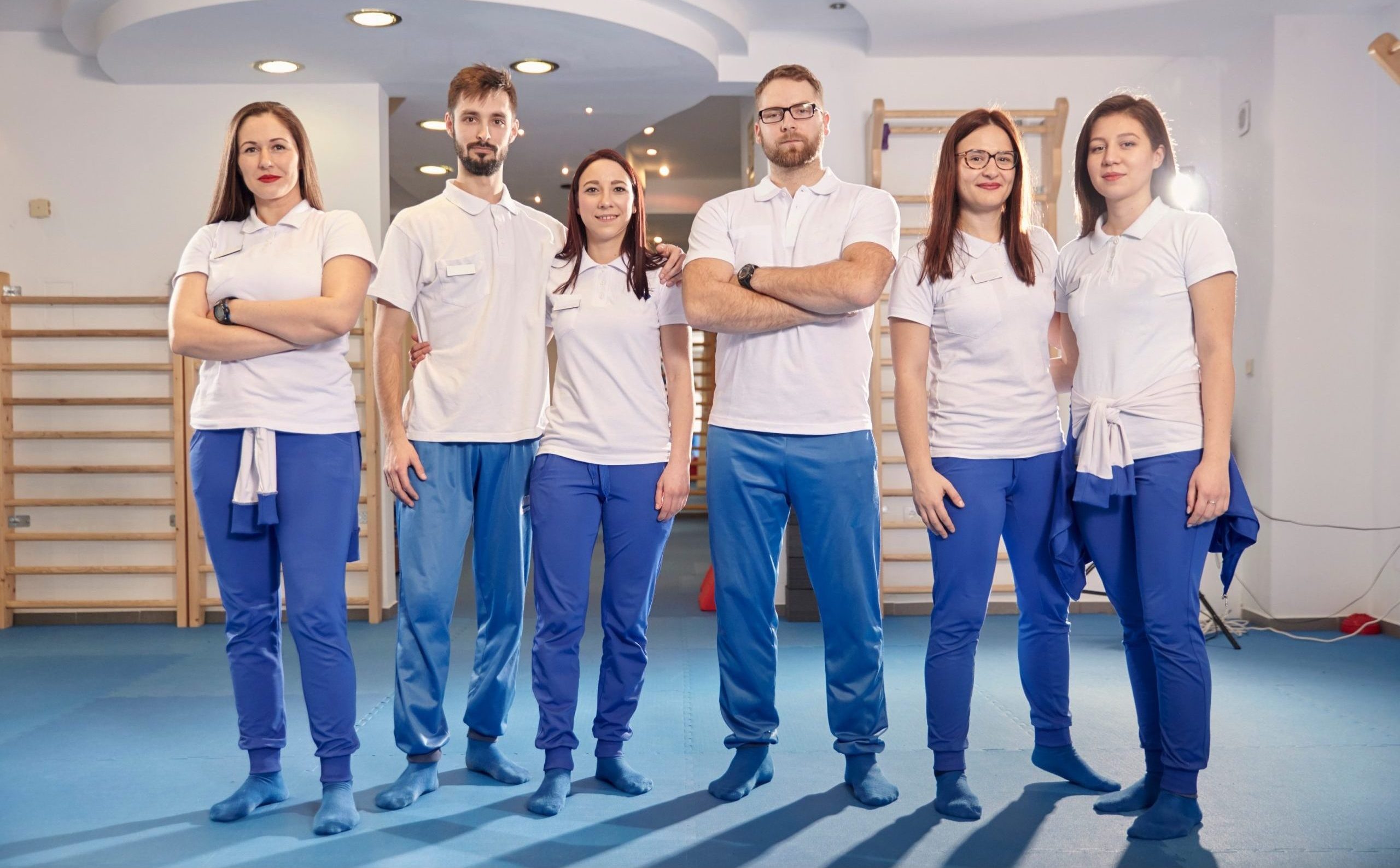 Team of physical therapists