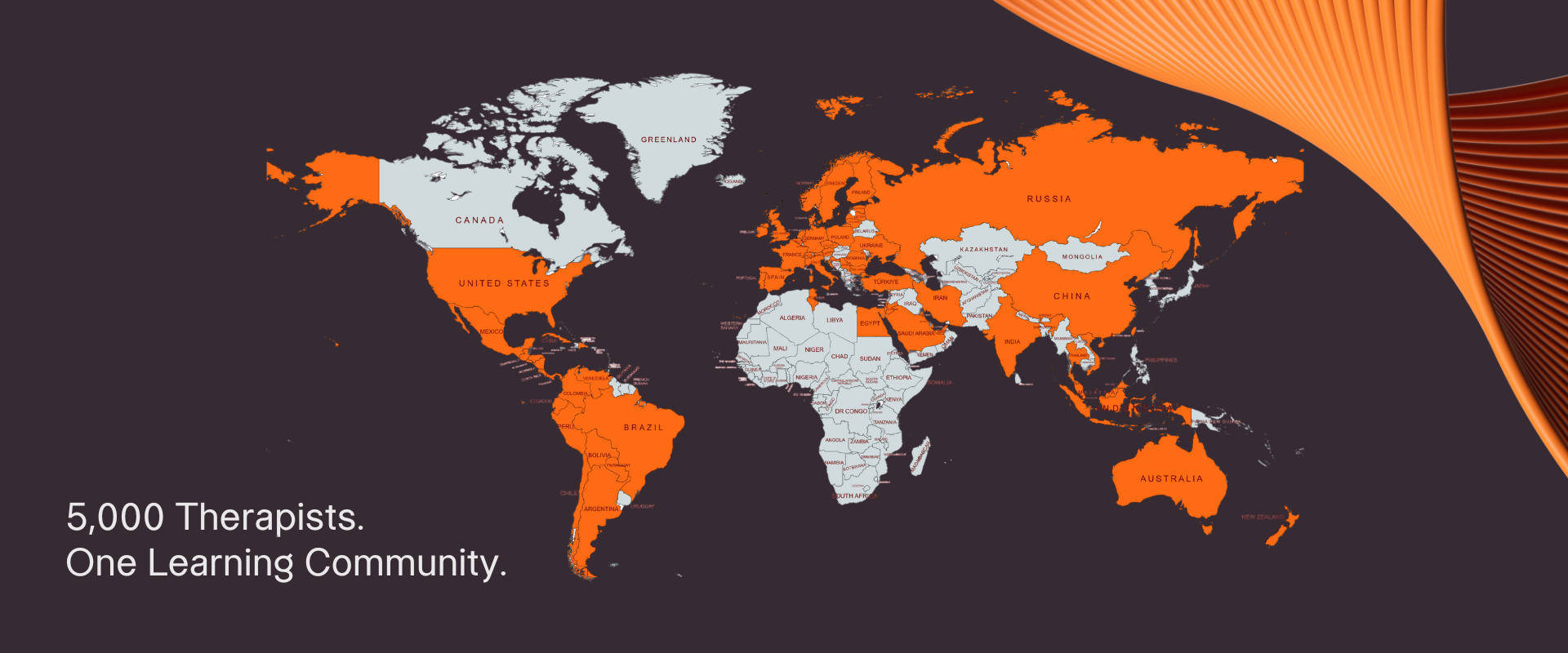 Map 5.000 Therapeut:innen weltweit lernen mit der TyroAcademy